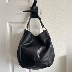 HOBO Brand Dark Brown Leather Hobo Bag